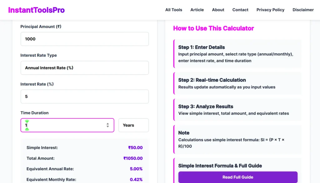 How to Calculate Simple Interest Accurately in 2025 – Your Complete Guide with Examples