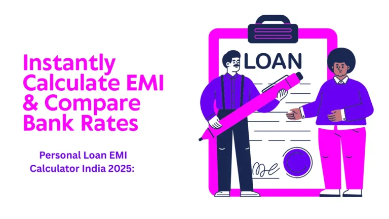 Personal Loan EMI Calculator India 2025: Instantly Calculate EMI & Compare Bank Rates